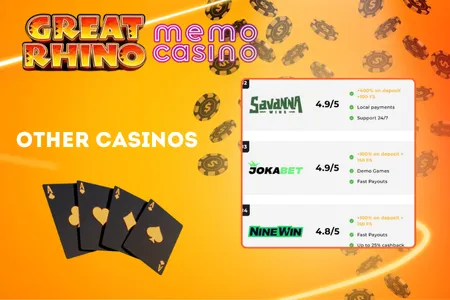 Great Rhino other casinos