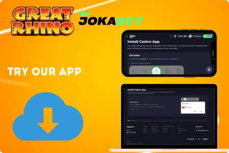 Great Rhino Jokabet for Android and iOS