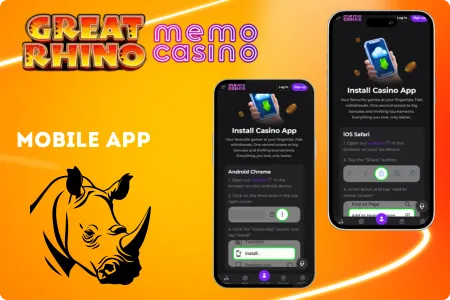 Memo Casino Great Rhino App